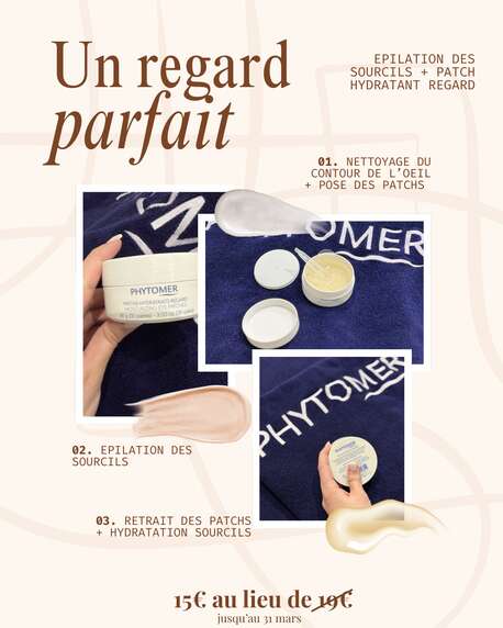 Soin bien-être Sourcils + Patch yeux